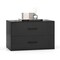 Costway 2-Drawer Dresser Stackable Horizontal Storage Organizer w/Handles White/Walnut/Black